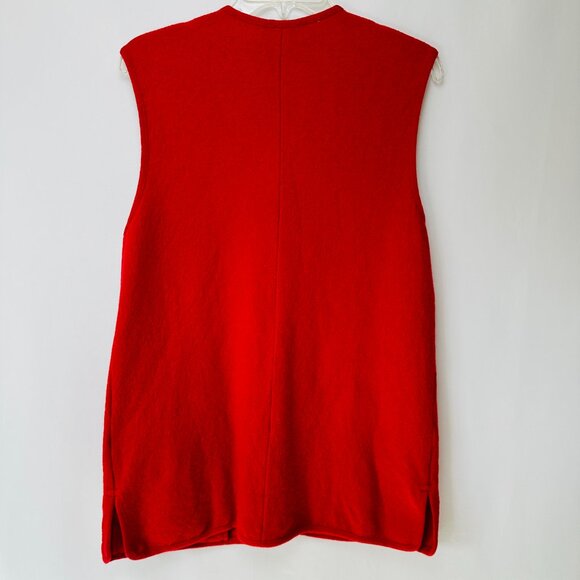 Vintage Geiger 100% Wool Vest Mens 42 Austria 5-Button Melrose Pockets Grandpa - Picture 10 of 16